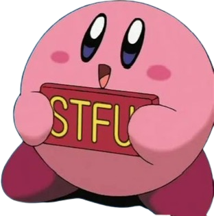 Kirby_stfu emote for Discord