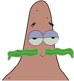 PatrickSeaweedstache emote for Discord