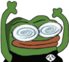 pepeswirleyes emote for Discord