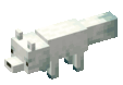 MinecraftSnowFoxSpin emote for Discord