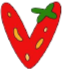 StrawberryV emote for Discord