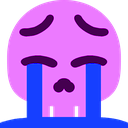 sobbingpurpleskull emote for Discord