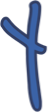 LetterY_Blue emote for Discord