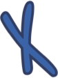 LetterX_Blue emote for Discord