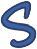 LetterS_Blue emote for Discord