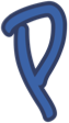 LetterP_Blue emote for Discord