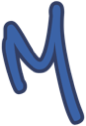 LetterM_Blue emote for Discord