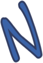 LetterN_Blue emote for Discord