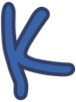 LetterK_Blue emote for Discord