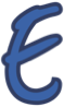 LetterE_Blue emote for Discord