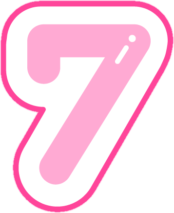 pink_number_7 emote for Discord