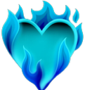 fire_heartblue emote for Discord