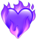 fire_heartviolet emote for Discord