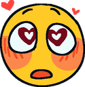 Blush_Heart_Eyes emote for Discord