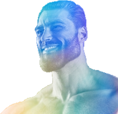 gigachad_rainbow emote for Discord