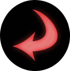 NeonRedArrowleft emote for Discord