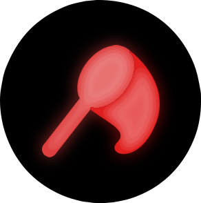 NeonRedBughunter emote for Discord