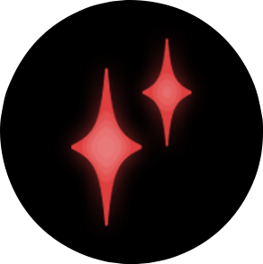 NeonRedSparkles emote for Discord