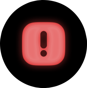 NeonRedWarning emote for Discord