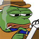 DetectivePepeNote emote for Discord