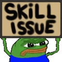 Skill_Issue_Peepo emote for Discord
