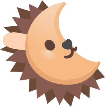 hedgehog_moon emote for Discord