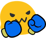 blobBoxeOpp emote for Discord