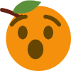 OrangeFaceEmoji emote for Discord