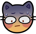 scaredcat static emote