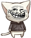 trollwhitecat emote for Discord