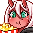 02popcorn emote for Discord