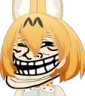TrollServal emote for Discord