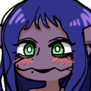 SantaDevilBlush emote for Discord
