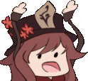 HuTaoWiggle emote for Discord