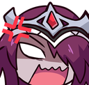 RosariaAngry emote for Discord