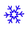 Darkbluesnowflake emote for Discord