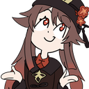 HuTaoShrug emote for Discord