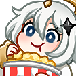 PaimonPopcorn emote for Discord