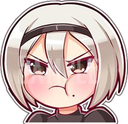 2b_pout emote for Discord