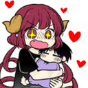 IluluLoveHug emote for Discord