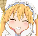 TohruSqueee emote for Discord