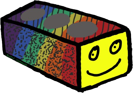 RainbowBrick emote for Discord