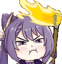 keqingRiot emote for Discord