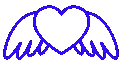 Darkblue_angel_heart emote for Discord