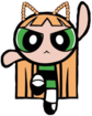 NewJeans_HaerinxPowerPuff emote for Discord
