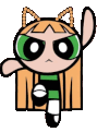 NewJeans_HaerinxPowerPuff_ani emote for Discord