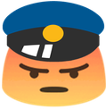 blobpoliceangery emote for Discord