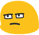 blobglareannoyed emote for Discord