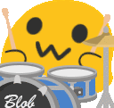 ablobdrum emote for Discord