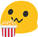 blobpopcorn emote for Discord